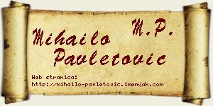 Mihailo Pavletović vizit kartica